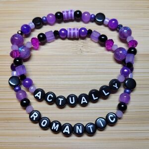 Actually Romantic- Taylor Swift Friendship 2 Bracelet Bundle, Size 8"